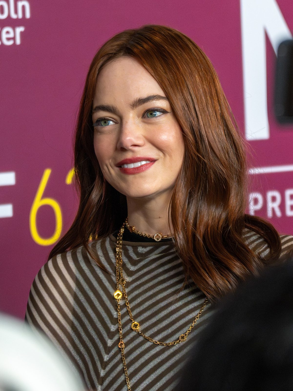 Emma Stone at the 2024 New York Film Festival (file photo, not tonight's Louis Vuitton gown)